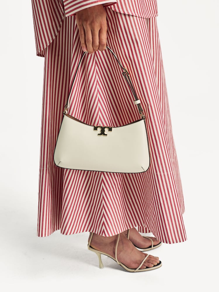 Tory Burch White Eleanor Slim Shoulder Bag - Image 2 of 6