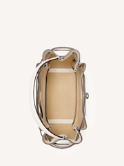 Tory Burch Cream Romy Pebbled Bucket Bag - Image 4 of 5