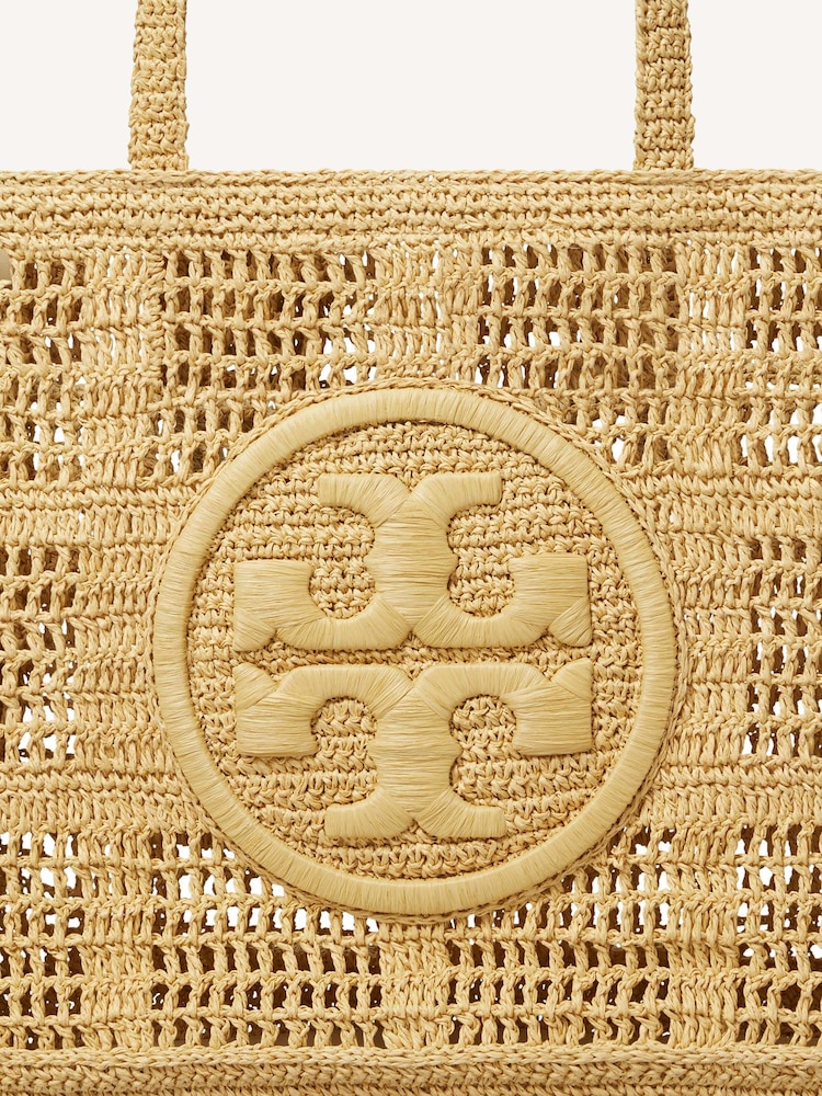 Tory Burch Natural Ella Hand-Crocheted Large Tote Bag - Image 6 of 6
