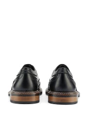 Skopes Black Cognac Chunky Brogue Shoes - Image 4 of 5