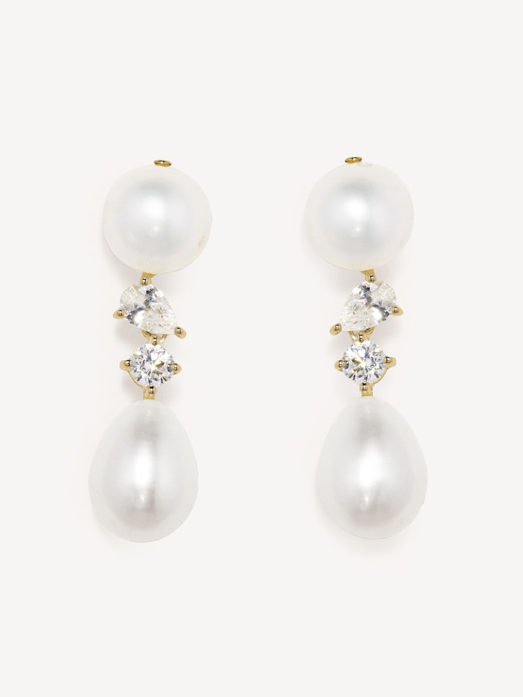 Completedworks Gold Tone 18ct Gold Plated Earrings - Image 1 of 2