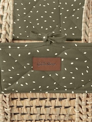 The Little Green Sheep Juniper Rice Natural Quilted Moses Basket And Mattress - Image 4 of 5