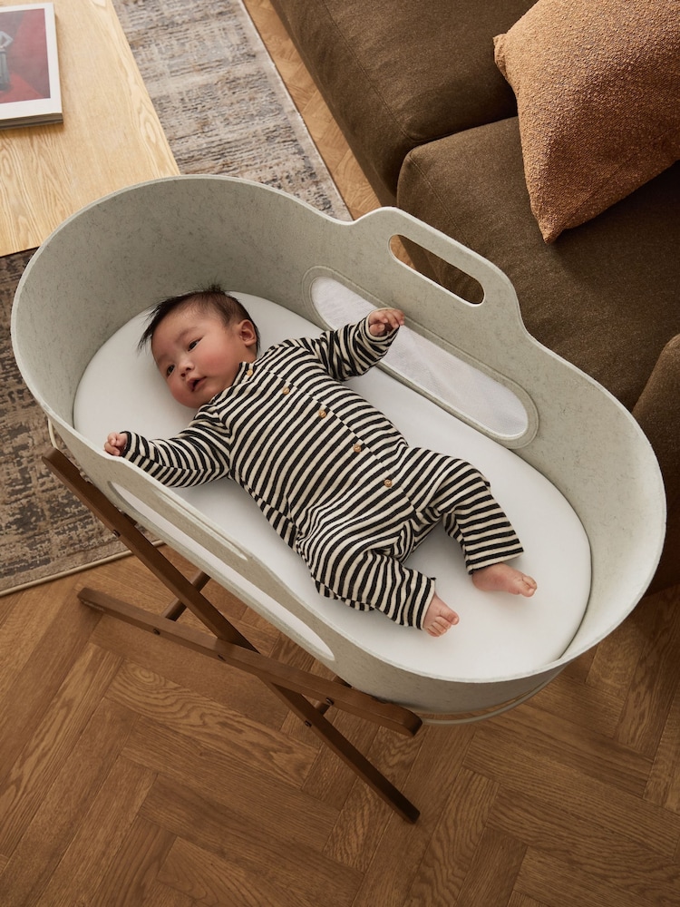 Snuz Barley or Walnut Moses Basket Stand Set - Image 2 of 9