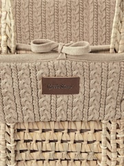 The Little Green Sheep Truffle Organic Knitted Moses Basket And Mattress - Image 4 of 5