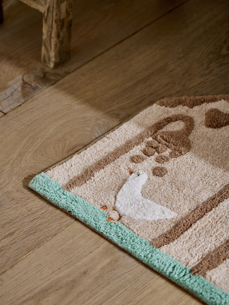 Natural 100% Cotton Bertie Woodland Runner Bath Spa - Image 2 of 3 Natural 100% Cotton Bertie Woodland Runner Bath Spa - Image 2 of 3