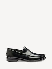 Loake Polished Leather Beef Roll Black Loafers - Image 1 of 3