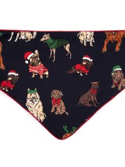 Chelsea Peers Blue Pet 12 Dogs of Christmas Print Neckerchief - Image 2 of 4
