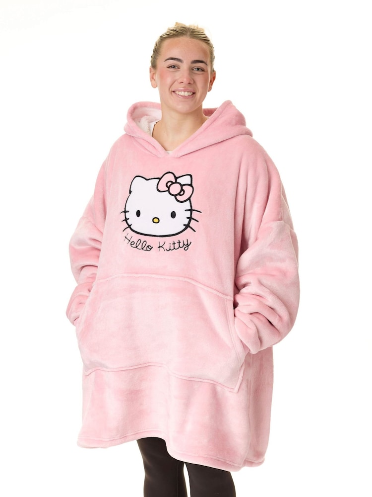 Vanilla Underground Pink Womens Hello Kitty Blanket Hoodie - Image 1 of 6