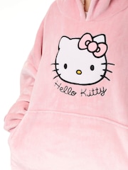 Vanilla Underground Pink Womens Hello Kitty Blanket Hoodie - Image 3 of 6