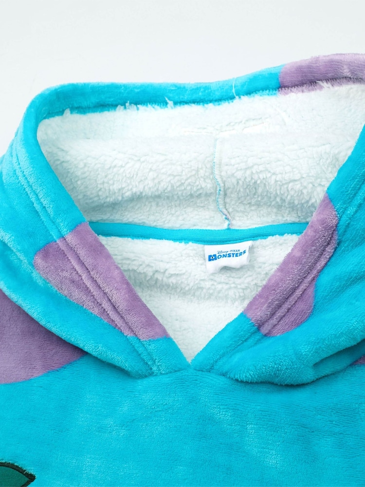 Vanilla Underground Blue Unisex Disney Monsters Inc Adults Blanket Hoodie - Image 4 of 6