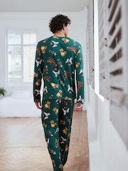 Chelsea Peers Green Christmas Toys Print Long Pyjamas Set - Image 2 of 2