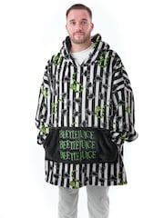 Vanilla Underground Black Unisex Beetle Juice Adults Blanket Hoodie - Image 1 of 6