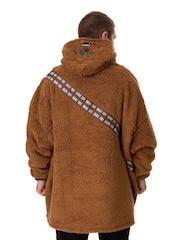 Vanilla Underground Brown Mens Star Wars Blanket Hoodie - Image 2 of 6