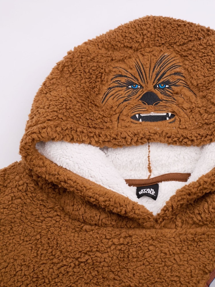 Vanilla Underground Brown Mens Star Wars Blanket Hoodie - Image 5 of 6