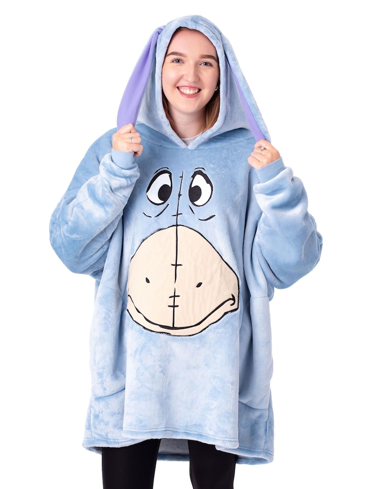 Vanilla Underground Blue Womens Disney Winnie The Pooh Blanket Hoodie - Image 1 of 6