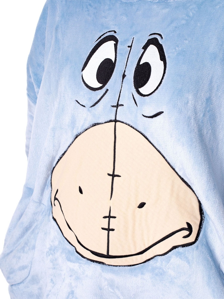 Vanilla Underground Blue Womens Disney Winnie The Pooh Blanket Hoodie - Image 6 of 6