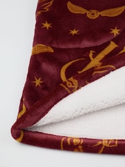 Vanilla Underground Red Womens Harry Potter Zip Blanket Hoodie - Image 5 of 6
