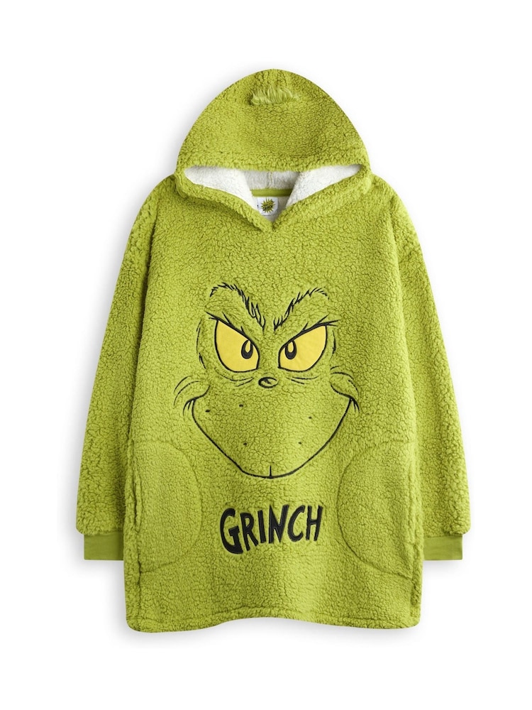 Vanilla Underground Green Kids Unisex The Grinch Blanket Hoodie - Image 1 of 6