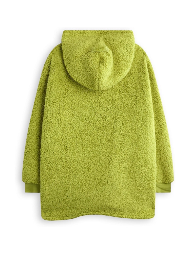 Vanilla Underground Green Kids Unisex The Grinch Blanket Hoodie - Image 2 of 6