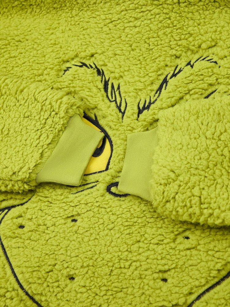 Vanilla Underground Green Kids Unisex The Grinch Blanket Hoodie - Image 5 of 6