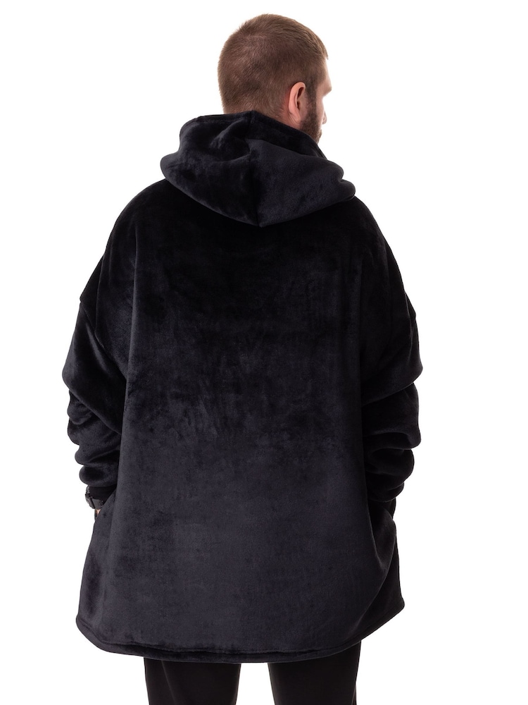Vanilla Underground Black Mens Venom Blanket Hoodie - Image 2 of 6
