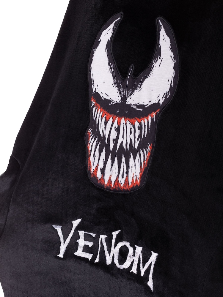 Vanilla Underground Black Mens Venom Blanket Hoodie - Image 6 of 6
