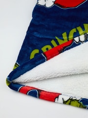 Vanilla Underground Blue Unisex The Grinch Adults Zip Blanket Hoodie - Image 5 of 6