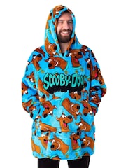 Vanilla Underground Blue Mens Scooby Doo Blanket Hoodie - Image 1 of 6