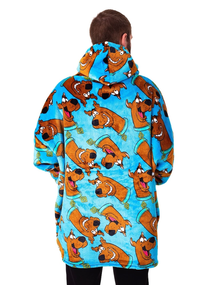 Vanilla Underground Blue Mens Scooby Doo Blanket Hoodie - Image 2 of 6
