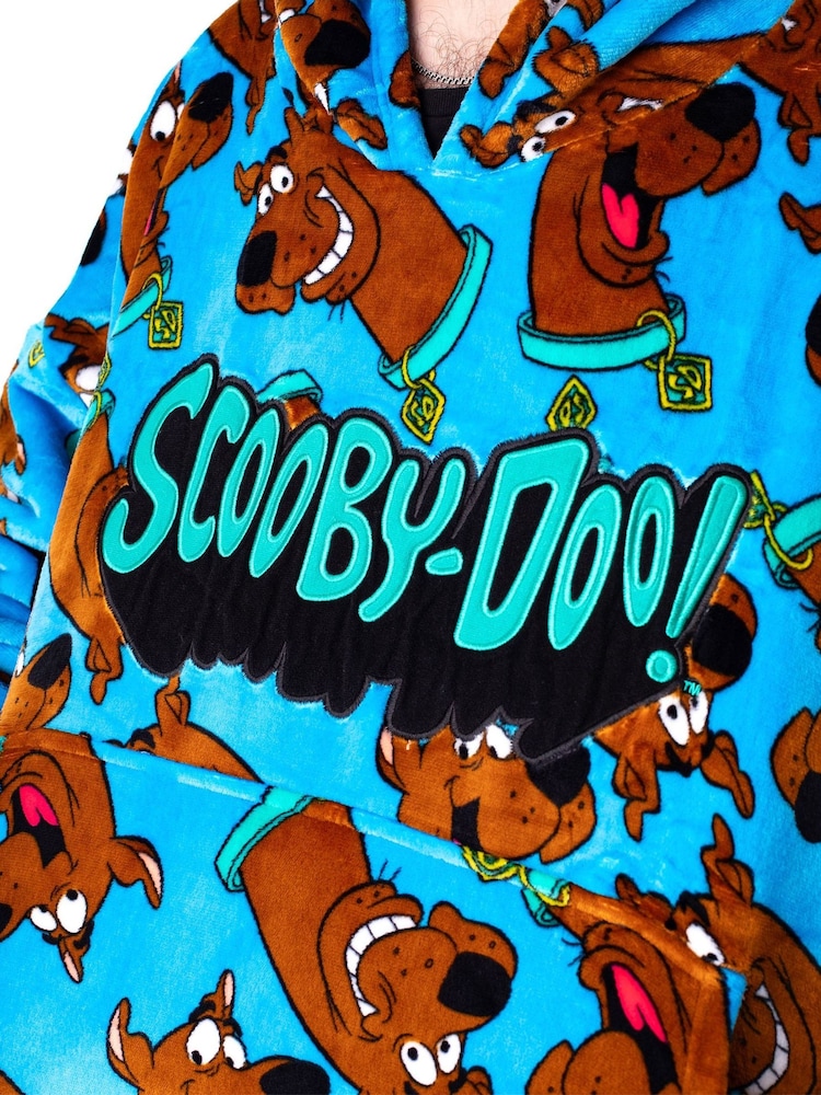 Vanilla Underground Blue Mens Scooby Doo Blanket Hoodie - Image 3 of 6