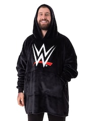 Vanilla Underground Black Mens WWE Blanket Hoodie - Image 1 of 5