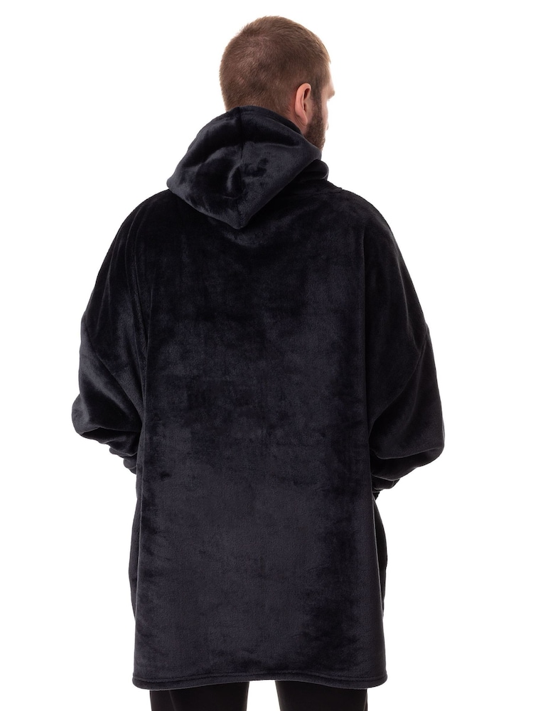 Vanilla Underground Black Mens WWE Blanket Hoodie - Image 2 of 5