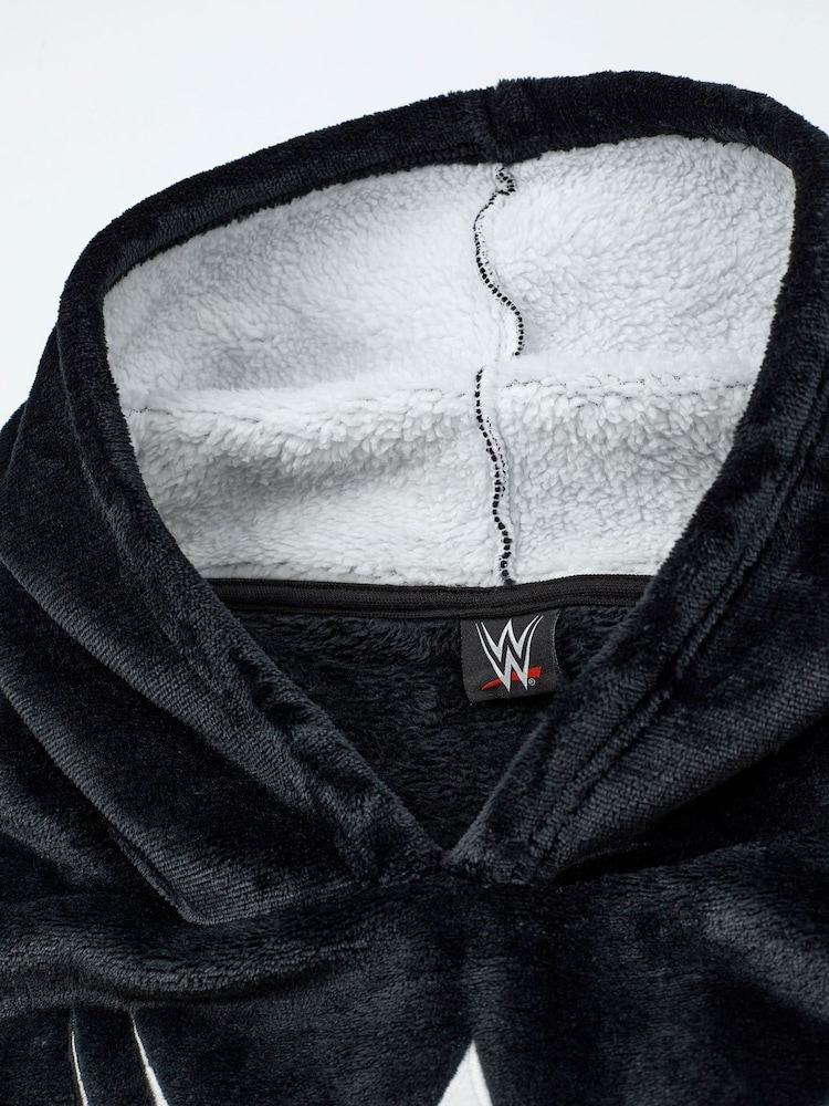Vanilla Underground Black Mens WWE Blanket Hoodie - Image 3 of 5