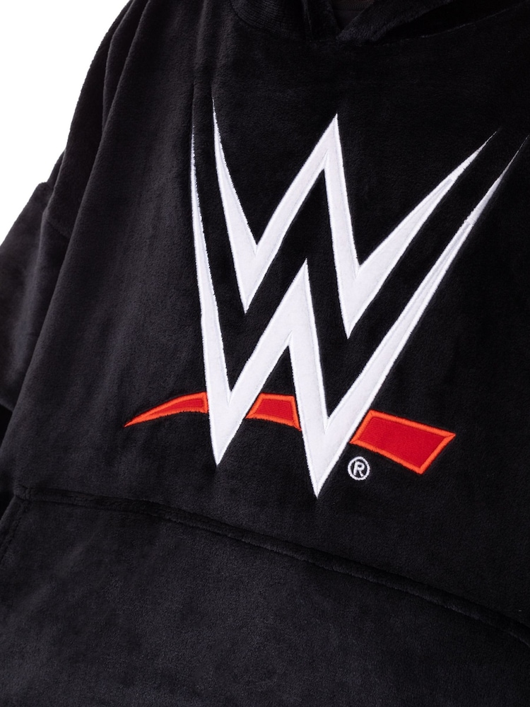 Vanilla Underground Black Mens WWE Blanket Hoodie - Image 4 of 5