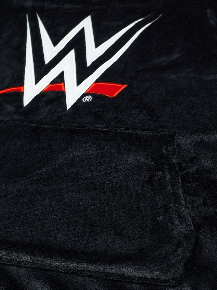 Vanilla Underground Black Mens WWE Blanket Hoodie - Image 5 of 5