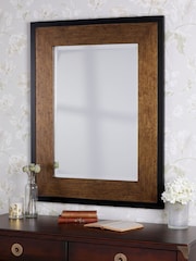 Laura Ashley Mottled Bronze Cara Small Rectangular Mirror - Image 1 of 5