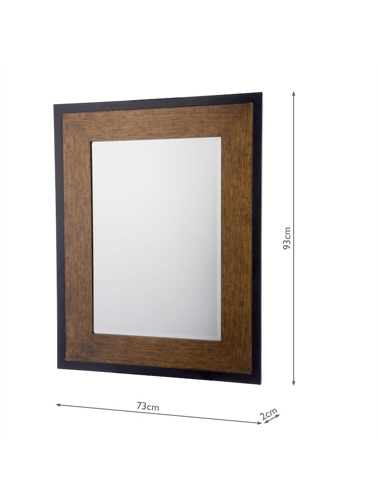 Laura Ashley Mottled Bronze Cara Small Rectangular Mirror - Image 5 of 5