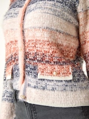 Roman Blue Fluffy Ombre Knit Cardigan - Image 5 of 5