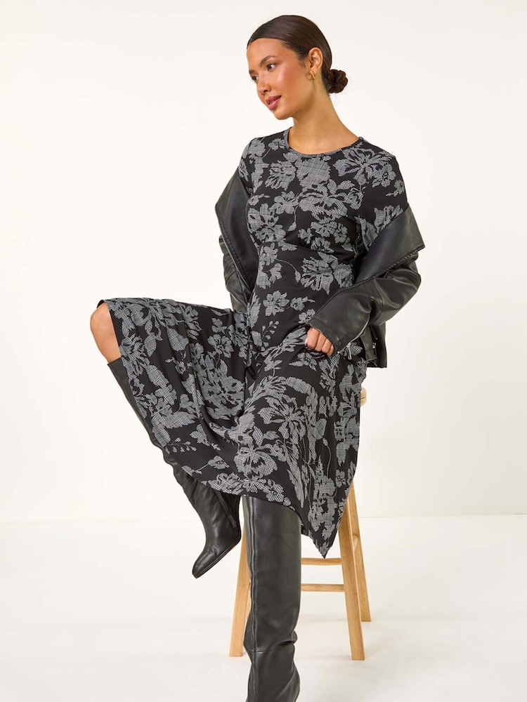 Roman Floral A-Line Midi Dress - Imagen 1 de 6 Roman Floral A-Line Midi Dress - Imagen 1 de 6