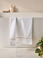 Gold Trim 100% Cotton Towel - Image 2 of 5
