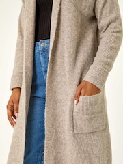Roman Brown Pocket Knit Cardigan - Image 5 of 5