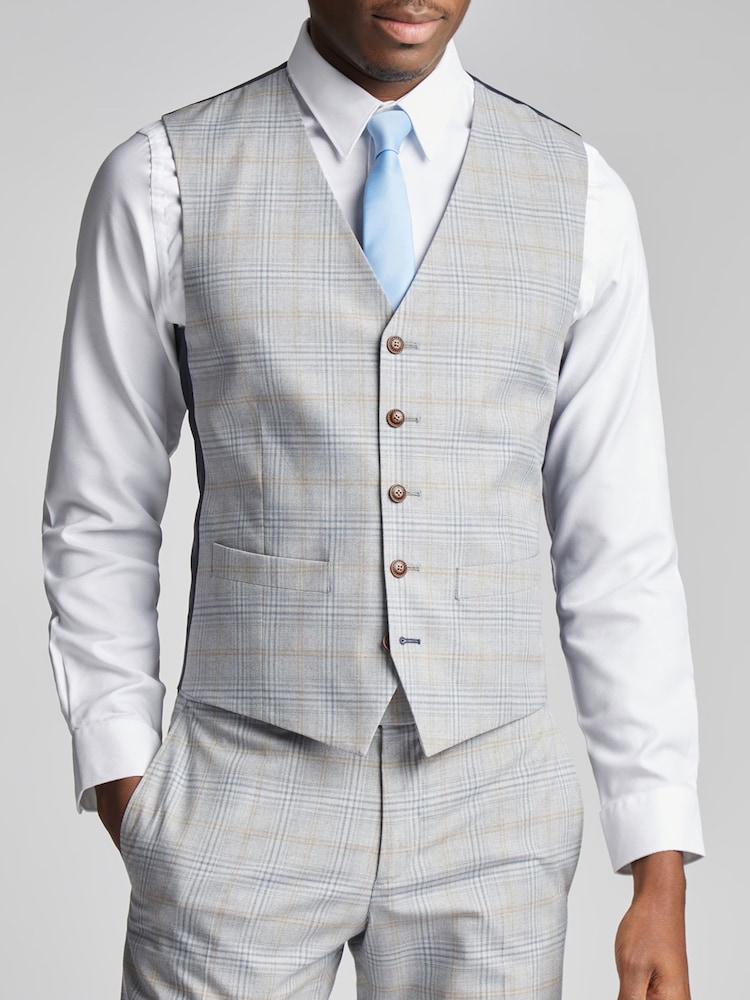 Antique Rogue Natural Agate Check Vest - Image 1 of 2