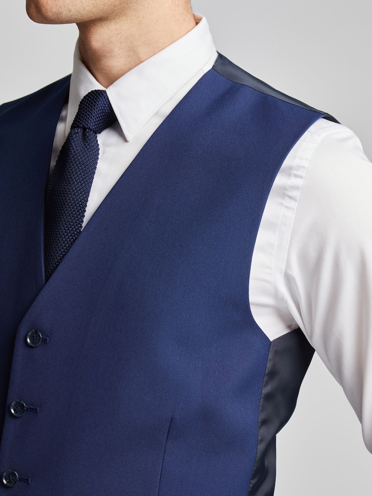 Antique Rogue Blue Slim Sb5 Waistcoat - Image 2 of 2