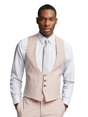 Antique Rogue Pink Plain Scoop Waistcoat - Image 1 of 1