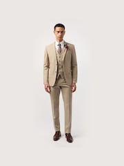 Antique Rogue Cream Slim Plain Jacket - Image 2 of 5