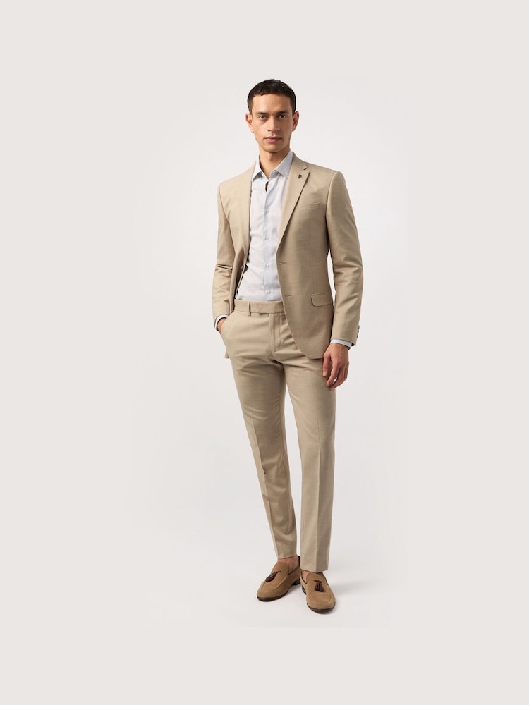 Antique Rogue Cream Slim Plain Jacket - Image 2 of 5