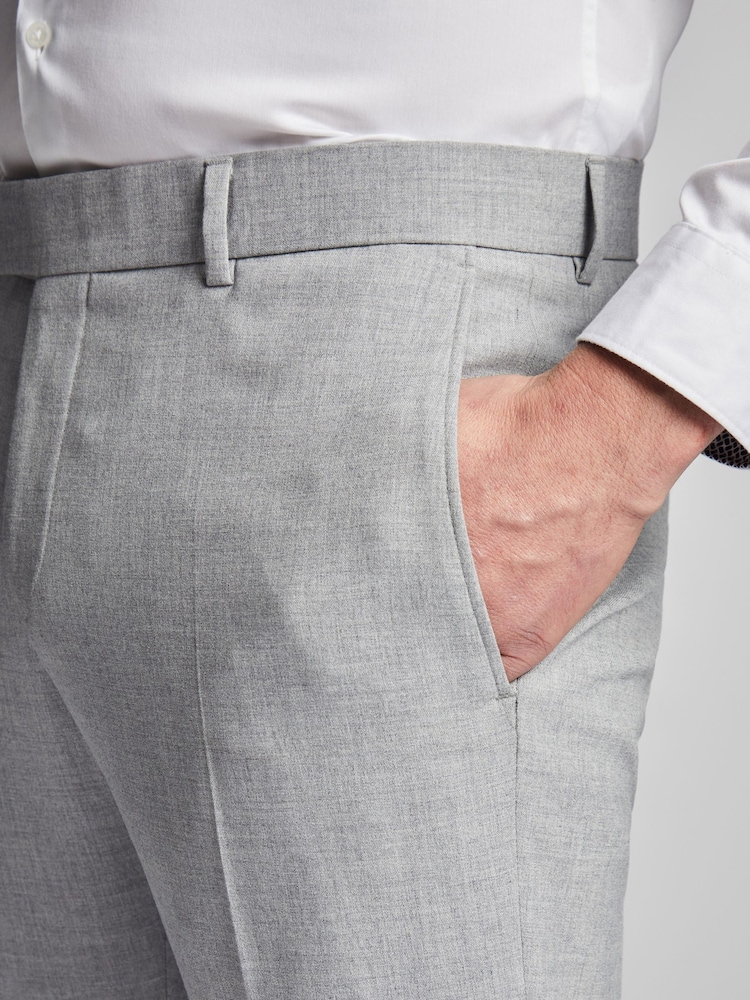 Antique Rogue Grey Slim Plain Trousers - Image 2 of 2