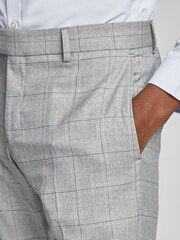 Antique Rogue Grey Putty Tonal Check Trousers - Image 3 of 4