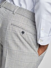 Antique Rogue Grey Putty Tonal Check Trousers - Image 4 of 4