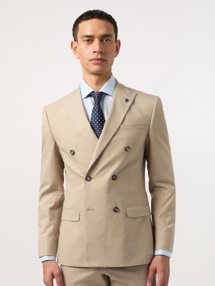 Antique Rogue Brown Slim Plain Jacket - Image 1 of 5
